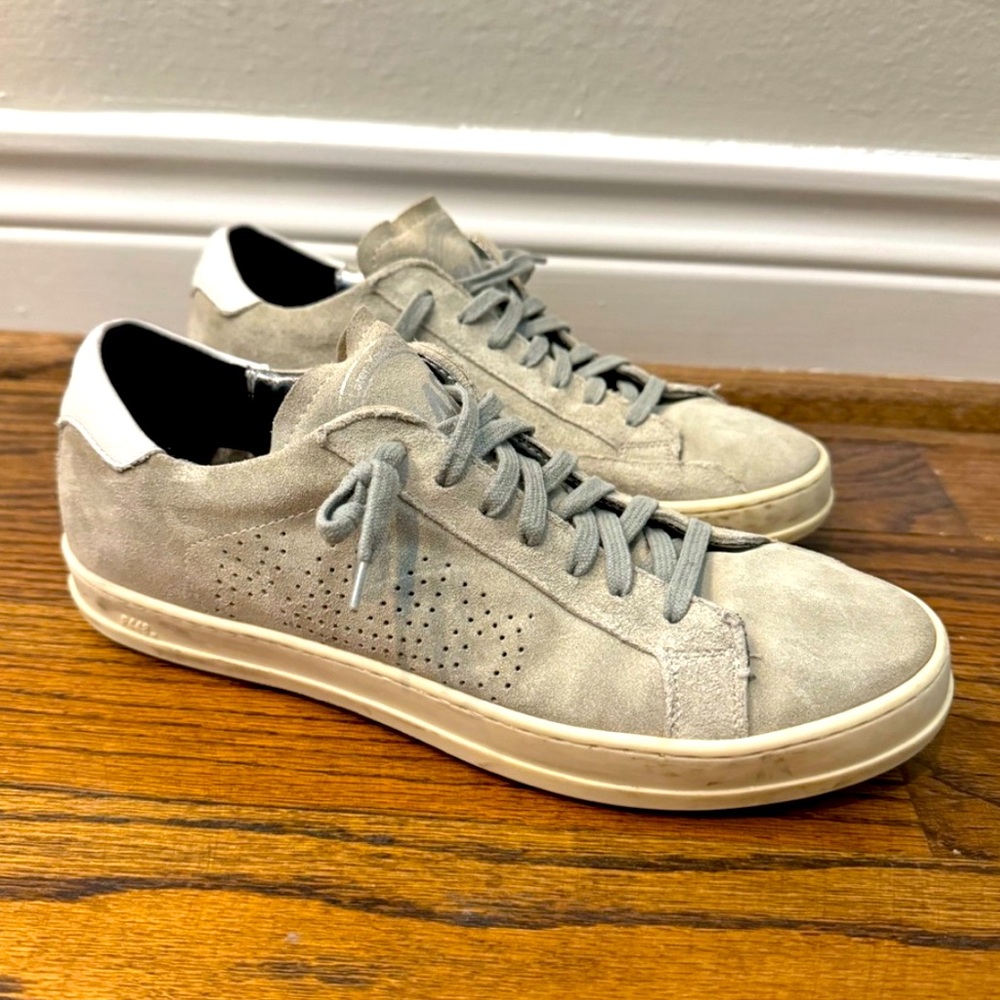 P448 Gray Suede Sneakers